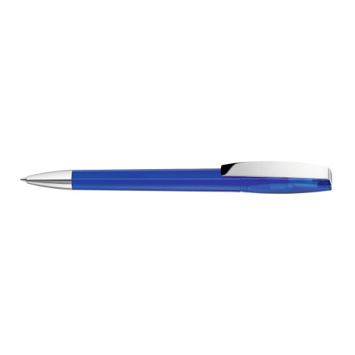 CHILL transparent SI Twist ballpoint pen dark blue