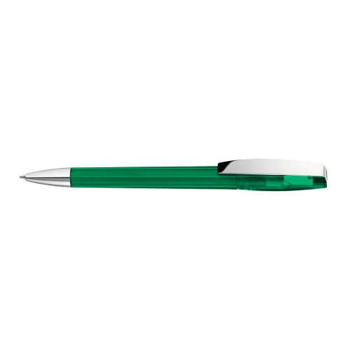 CHILL transparent SI Twist ballpoint pen dark green
