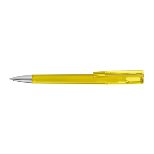 ULTIMO transparent SI Twist ballpoint pen yellow