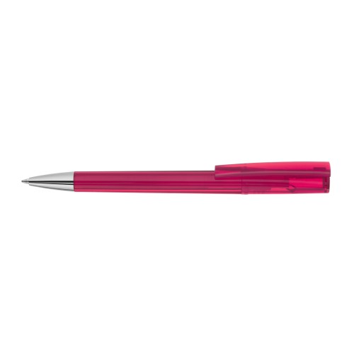 ULTIMO transparent SI Twist ballpoint pen magenta
