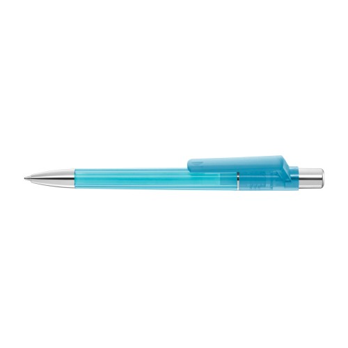 PEPP transparent SI Retractable ballpoint pen light blue