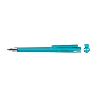 CRYS transparent SI Twist ballpoint pen light blue