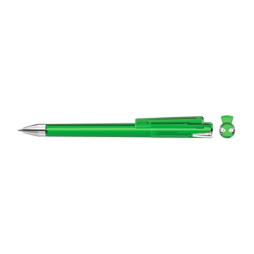 CRYS transparent SI Twist ballpoint pen light green