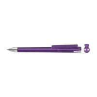 CRYS transparent SI Twist ballpoint pen purple