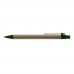 PAPER PEN Retractable ballpoint pen green