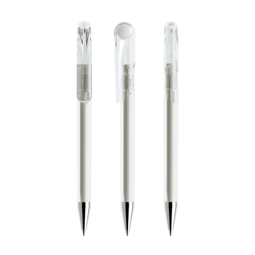 prodir DS1 TTC Twist Kugelschreiber,  Transparent-Weiß