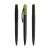 prodir DS2 PMM Push ballpoint pen, Black-Lime Green