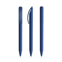 prodir DS3 Soft Touch TRR Twist ballpoint pen, Classic Blue