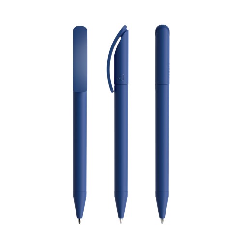 prodir DS3 Soft Touch TRR Twist ballpoint pen, Classic Blue