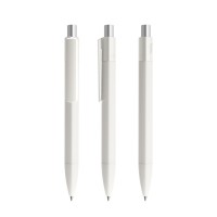 prodir DS4 PMM Push pen,  Wit-Silver galvanised satin