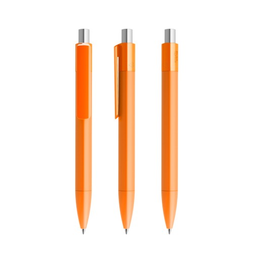 prodir DS4 PMM Push Kugelschreiber, Orange-Silber galvanisiert Satin prodir DS4 PMM Push Kugelschreiber, Orange-Silber galvanisiert Satin