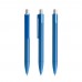 prodir DS4 PMM Push pen, Atlantic  Blauw-Silver galvanised satin