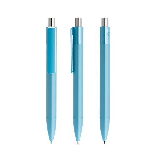 prodir DS4 PMM Push pen, Dusty  Blauw-Silver galvanised chrome