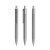 prodir DS4 PMM Push pen,  Dolfijngrijs-Silver galvanised satin