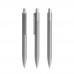 prodir DS4 PMM Push ballpoint pen, Dolphin Grey-Silver galvanised satin