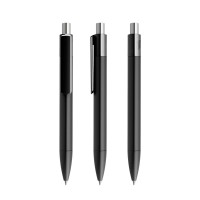 prodir DS4 PMM Push pen,  Zwart-Silver galvanised chrome