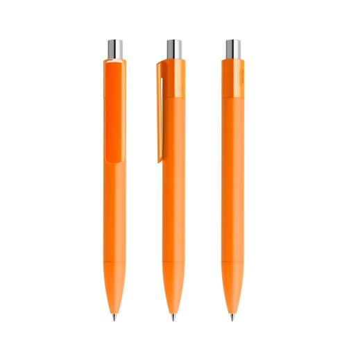 prodir DS4 Soft Touch PRR Push Kugelschreiber, Orange-Silber galvanisiert Chrom prodir DS4 Soft Touch PRR Push Kugelschreiber, Orange-Silber galvanisiert Chrom