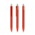 prodir DS4 Soft Touch PRR Push ballpoint pen, Red-Silver galvanised satin