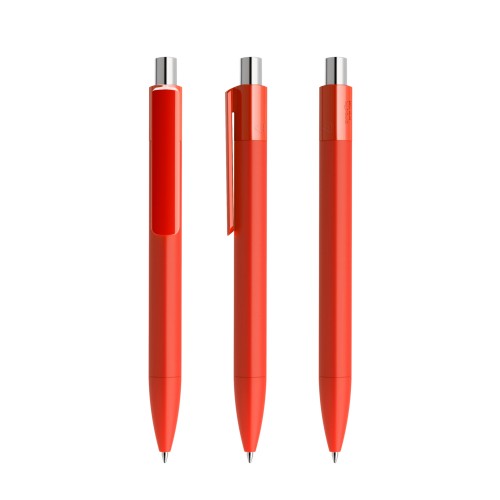 prodir DS4 Soft Touch PRR Push Kugelschreiber, Rot-Silber galvanisiert Chrom prodir DS4 Soft Touch PRR Push Kugelschreiber, Rot-Silber galvanisiert Chrom