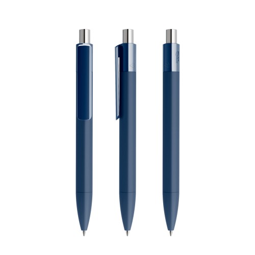 prodir DS4 Soft Touch PRR Push Kugelschreiber, Sodalithblau-Silber galvanisiert Chrom prodir DS4 Soft Touch PRR Push Kugelschreiber, Sodalithblau-Silber galvanisiert Chrom