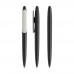 prodir DS5 Soft Touch TRR-P Twist ballpoint pen, Black-White