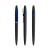 prodir DS5 Soft Touch TSR Twist pen,  Zwart-Sideral Blue satin finish