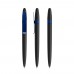 prodir DS5 Soft Touch TSR Twist pen,  Zwart-Sideral Blue satin finish