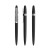 prodir DS5 Soft Touch TSR Twist pen,  Zwart-Silver satin finish