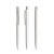 prodir DS8 PMM Push ballpoint pen, White-Silver satin finish