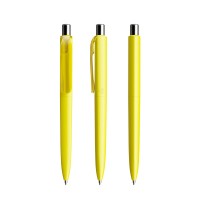 prodir DS8 PMM Push ballpoint pen, Lemon-Silver chrome finish