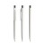 prodir DS8 PPP Push pen,  Wit-Silver chrome finish