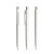 prodir DS8 PPP Push pen,  Wit-Silver satin finish