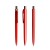prodir DS8 PPP Push pen,  Rood-Silver chrome finish