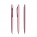 prodir DS8 Soft Touch PRR Push ballpoint pen, Rosé-Silver satin finish