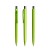 prodir DS8 Soft Touch PRR Push ballpoint pen, Lime Green-Silver chrome finish
