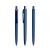 prodir DS8 Soft Touch PRR Push ballpoint pen, Sodalite Blue-Silver chrome finish