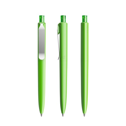 prodir DS8 PSM Push ballpoint pen, Green-Silver