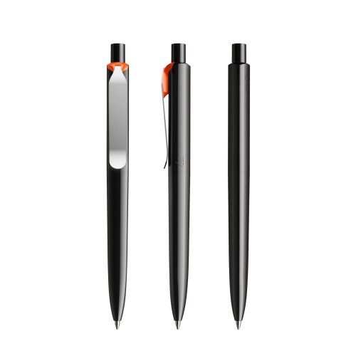 prodir DS8 PSP Push pen,  Zwart-Silver-Orange