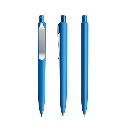 prodir DS8 Soft Touch PSR Push ballpoint pen, Atlantic Blue-Silver