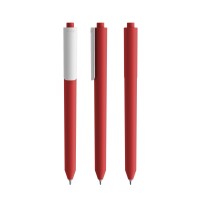 Pigra P03 Push ballpoint pen, Red-White
