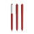 Pigra P03 Push ballpoint pen, Red-White