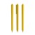 Pigra P03 Soft Touch Push pen,  Geel