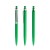 prodir QS01 PMS Push ballpoint pen, Bright Green-Silver