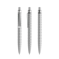 prodir QS01 PQS Push ballpoint pen, Silver-Silver satin finish