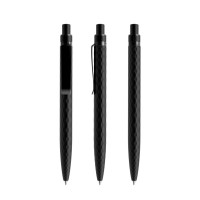 prodir QS01 PQS Push ballpoint pen, Black Carbon-Black satin finish