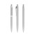 prodir QS01 Soft Touch PRP Push pen,  Betongrijs