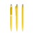 prodir QS01 Soft Touch PRT Push ballpoint pen, Lemon-Silver satin finish