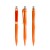 prodir QS20 PMT Push ballpoint pen, Orange-Silver satin finish