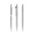 prodir QS20 Soft Touch PRP Push pen,  Betongrijs