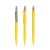 prodir QS20 Soft Touch PRS Push ballpoint pen, Lemon-Silver satin finish